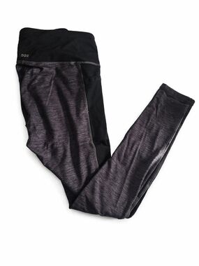 DSG Black and Charcoal High-Rise Performance Leggings MED